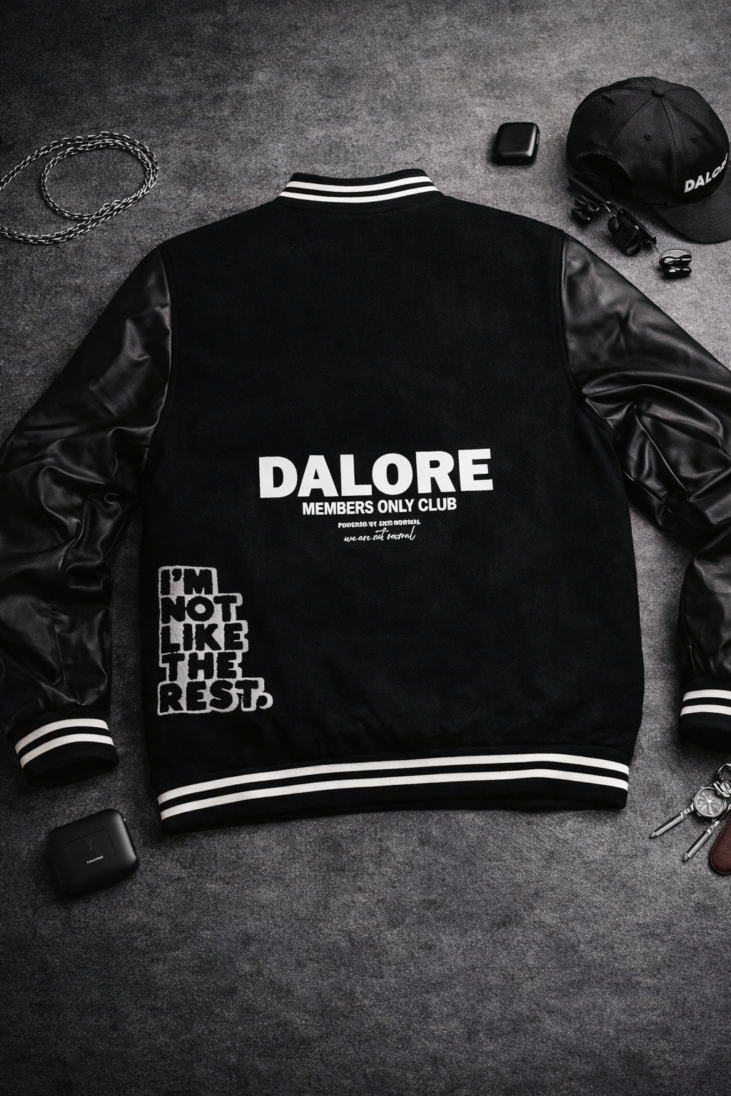 Dalore 24 Leather Sleeve Letterman Jacket