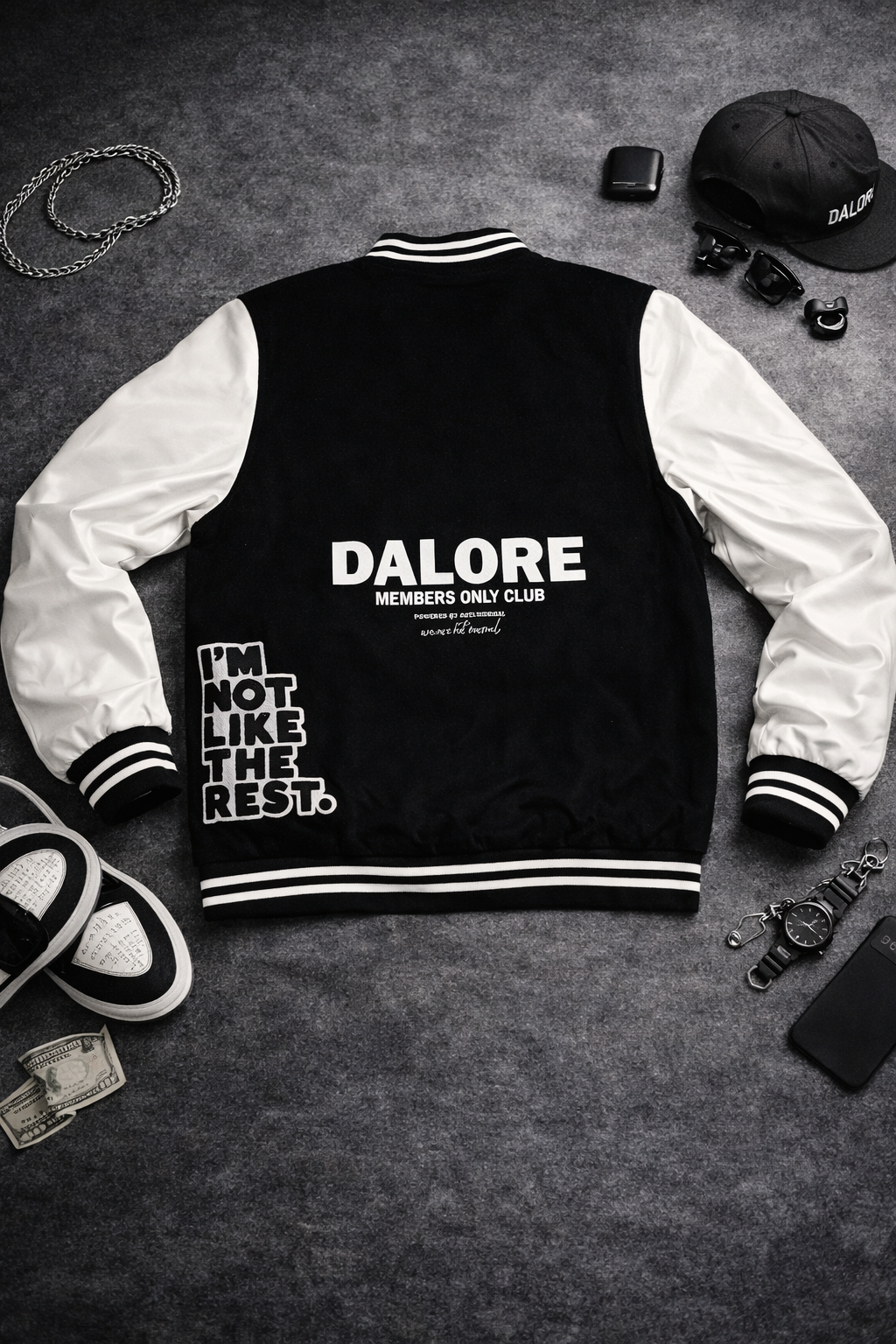 Dalore 24 Leather Sleeve Letterman Jacket